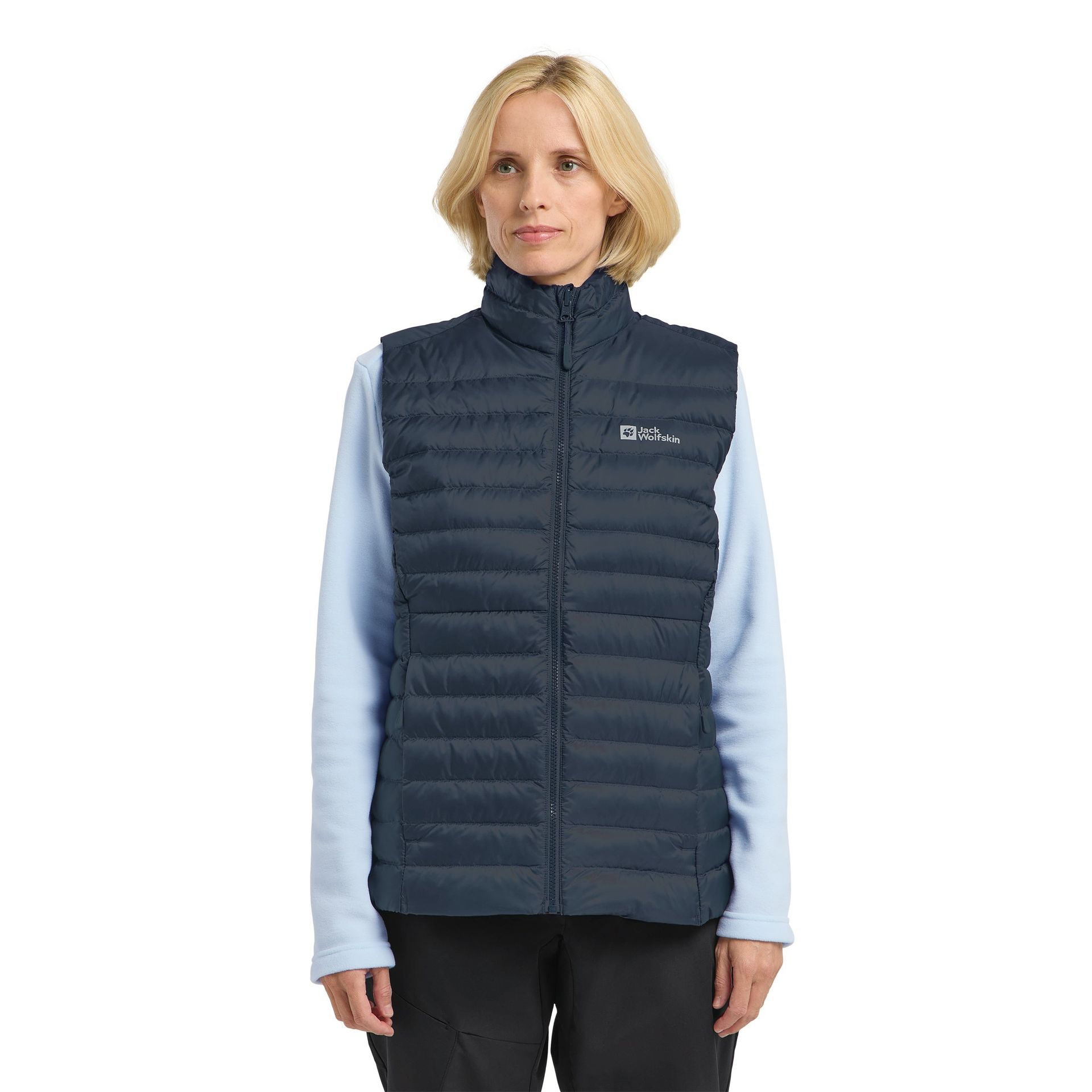 Damska kamizelka puchowa Jack Wolfskin PILVI DOWN VEST W RDS midnight sky - XS