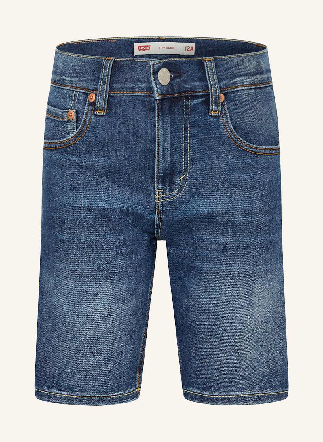 Levi's® Szorty Jeansowe 511 Slim Short Fit blau