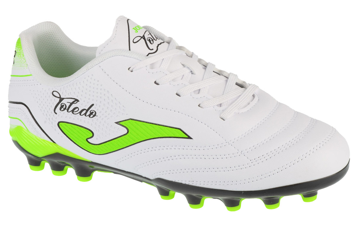 Joma Toledo Jr 2502 AG TOJS2502AG, dla chłopca, buty piłkarskie - korki, Biały