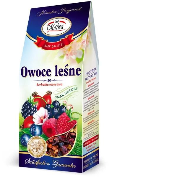 Herbata Malwa owocowa suszony grubo krojony owoc Leśny 100g