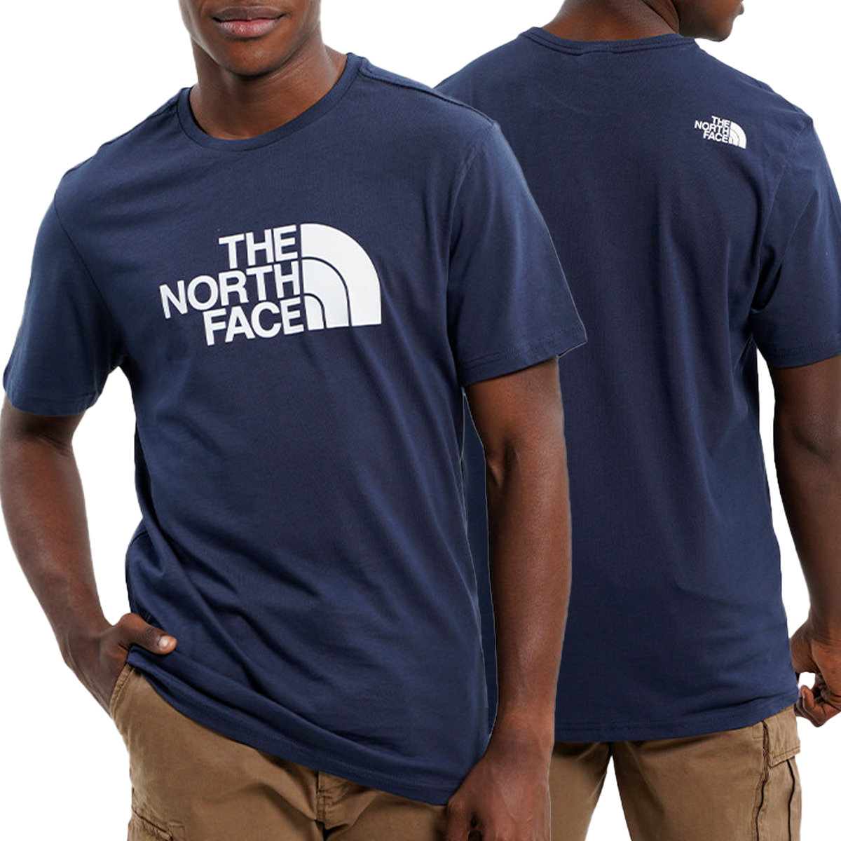 The North Face t-shirt męski koszulka granatowa NF0A2TX38K21 M