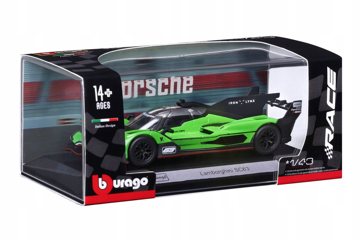 Lamborghini SC63 LMDh FIA WEC 24h Le Mans 1:43 BBURAGO 18-38315