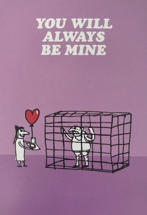 Kartka walentynkowa You Will Always Be Mine kraty- Brain box candy