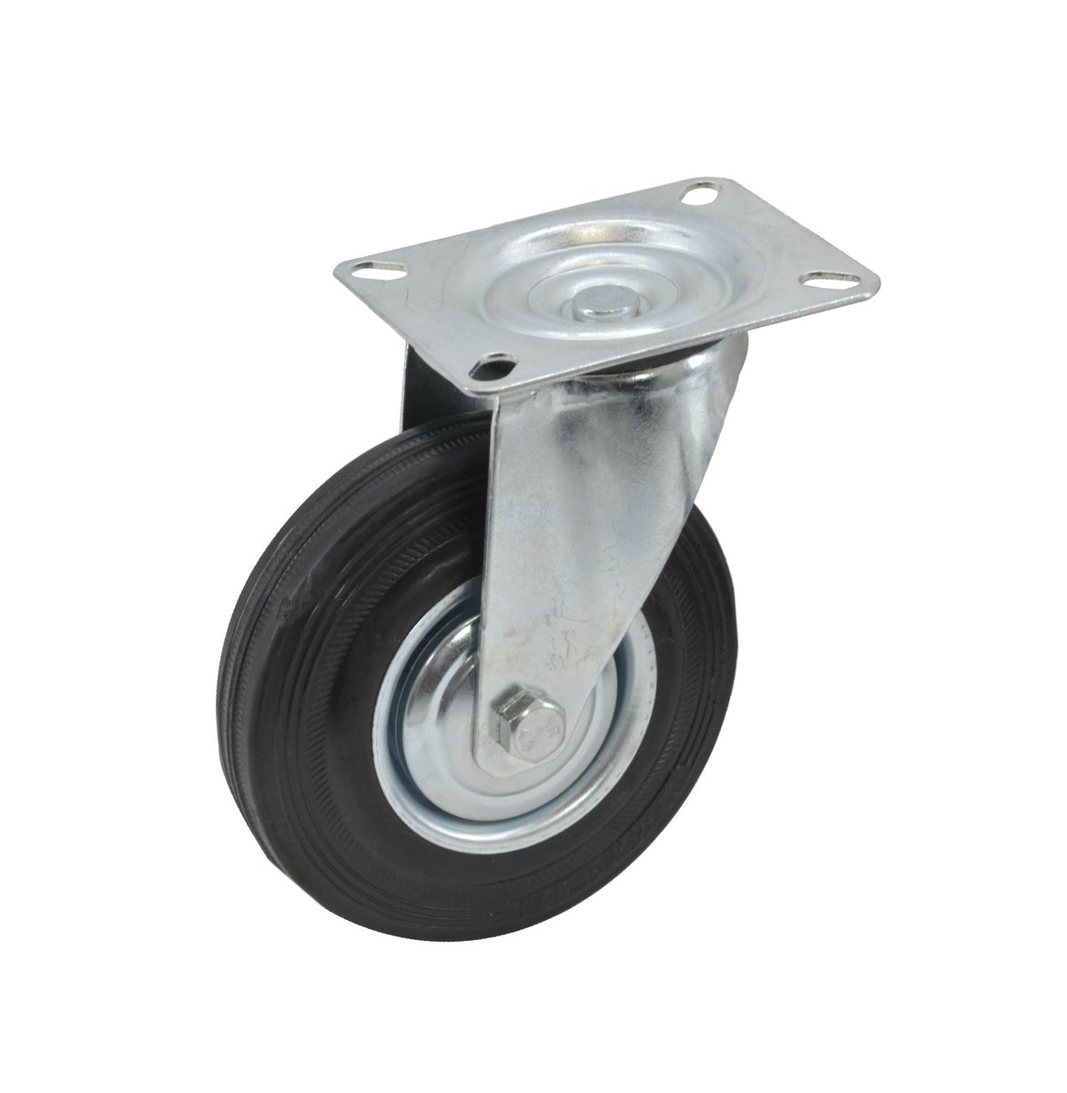 Awtools koło skrętne czarna guma 100mm.