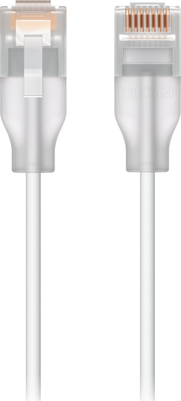 Ubiquiti UACC-Cable-Patch-EL-2M-W kabel sieciowy Półprzezroczysty, Biały Cat6