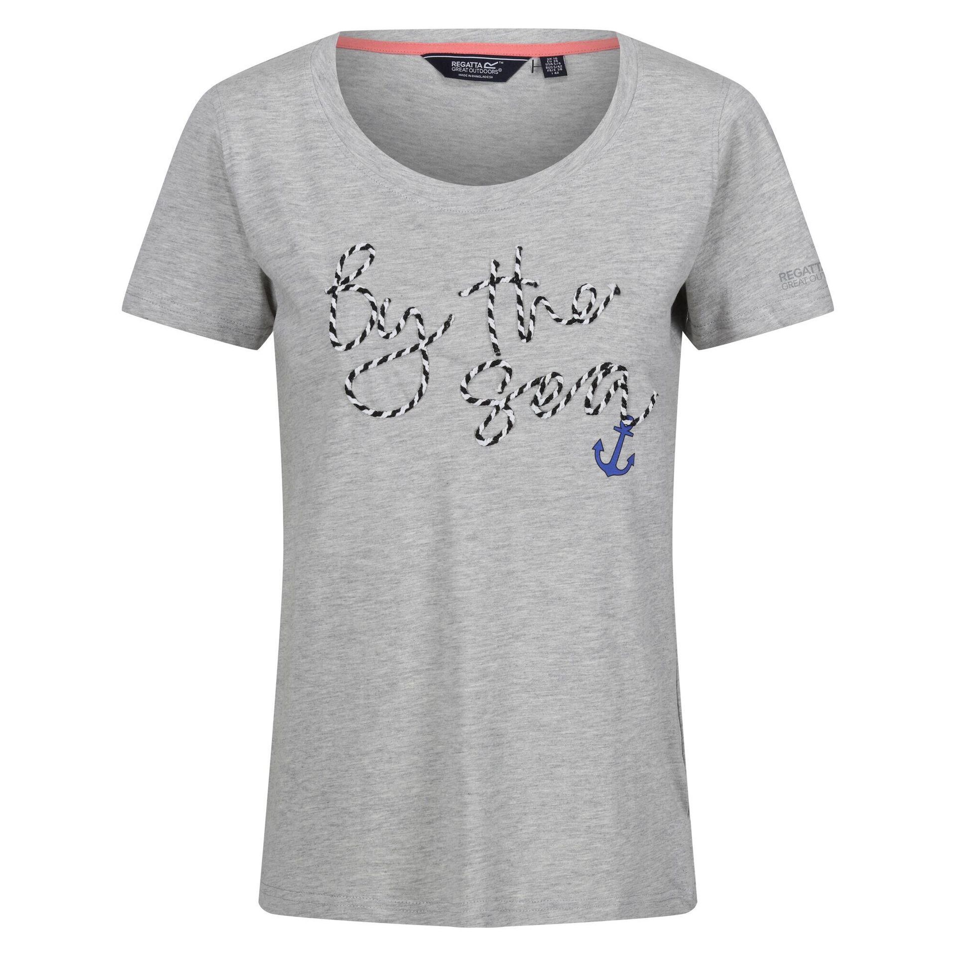 T-shirt Damski Napisy Melanżowy Filandra VIII
