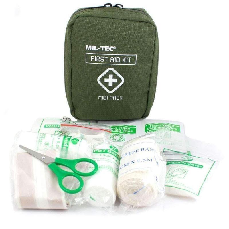 Mil-Tec - Apteczka First Aid Pack Midi - Zielony OD - 16025900