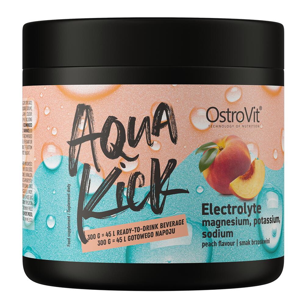 OstroVit Aqua Kick - Electrolyte 300g brzoskwinia