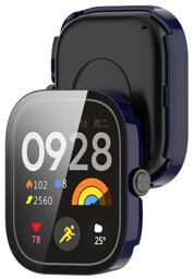 Bizon Etui ze szkłem do zegarka Case+Glass Watch do Xiaomi Redmi Watch 5, niebieskie