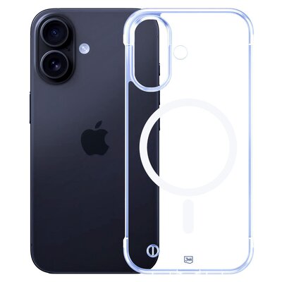 Etui 3MK Just20g MagCase do Apple iPhone 16 Plus Transparentny