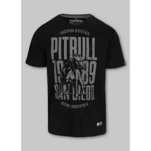 Pit Bull T-Shirt Koszulka San Diego Dog Black/Graphite