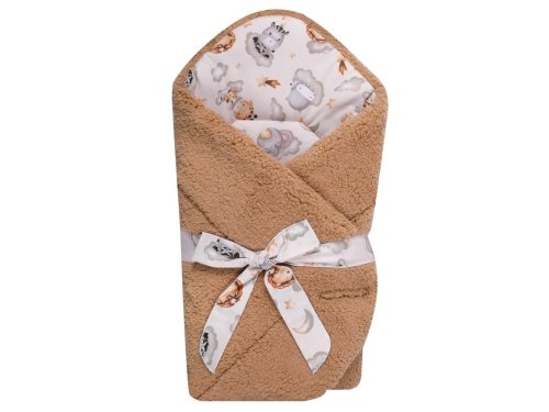 UVIE Becik Rożek Teddy Safari na chmurach 75x80 cm brązowy