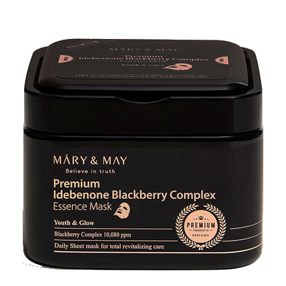 Mary & May Premium Idebenone Blackberry Complex Zestaw maseczek w płachcie