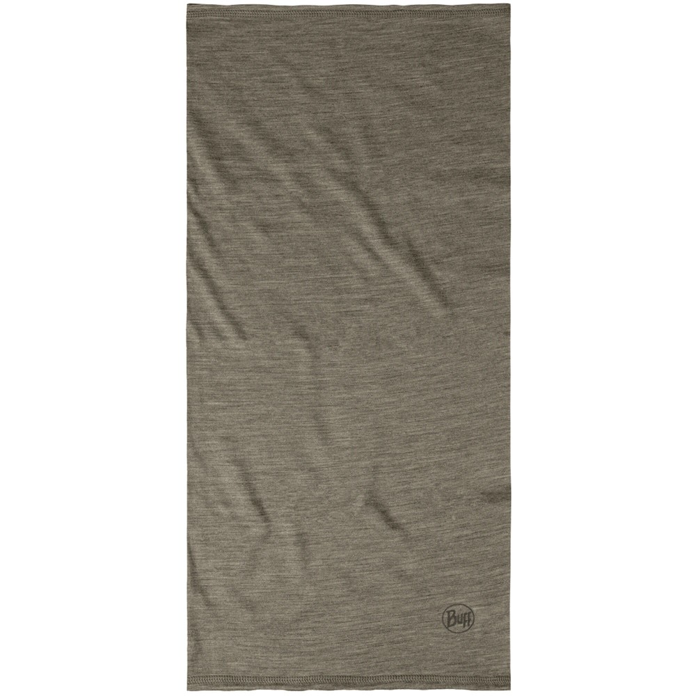 Chusta wielofunkcyjna z wełny merynosów Buff Merino Lightweight Solid Taupe Grey