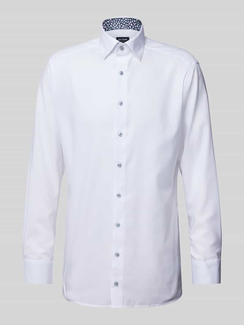 Koszula biznesowa o kroju regular fit z kołnierzykiem typu under button down
