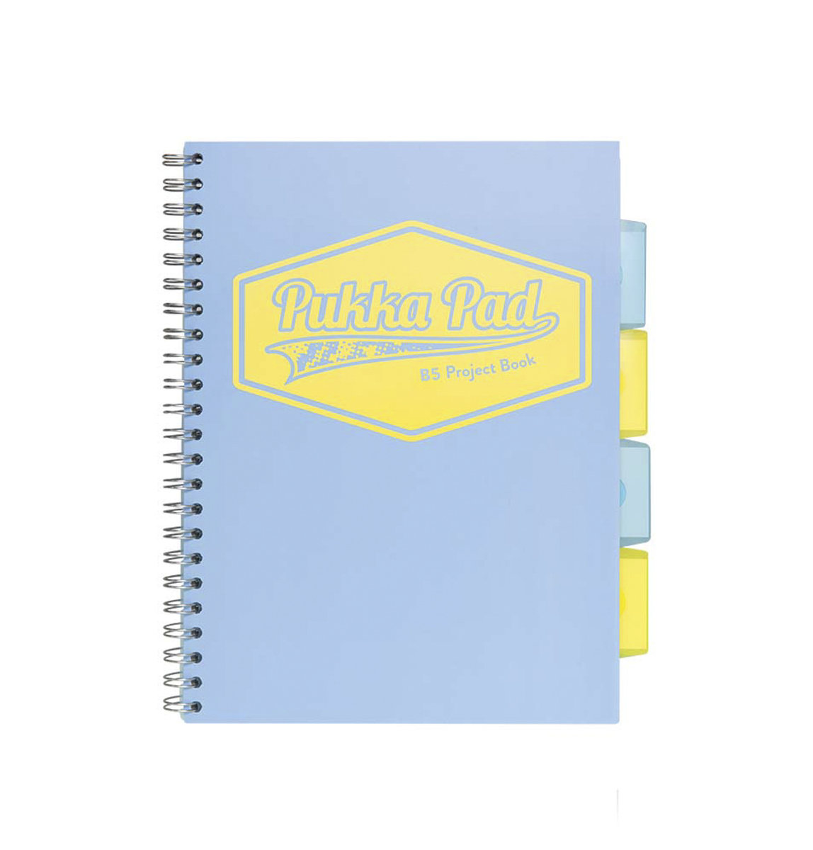 Kołozeszyt z przekłądkami PUKKA PAD Project Book Pastel B5 niebieski w linię