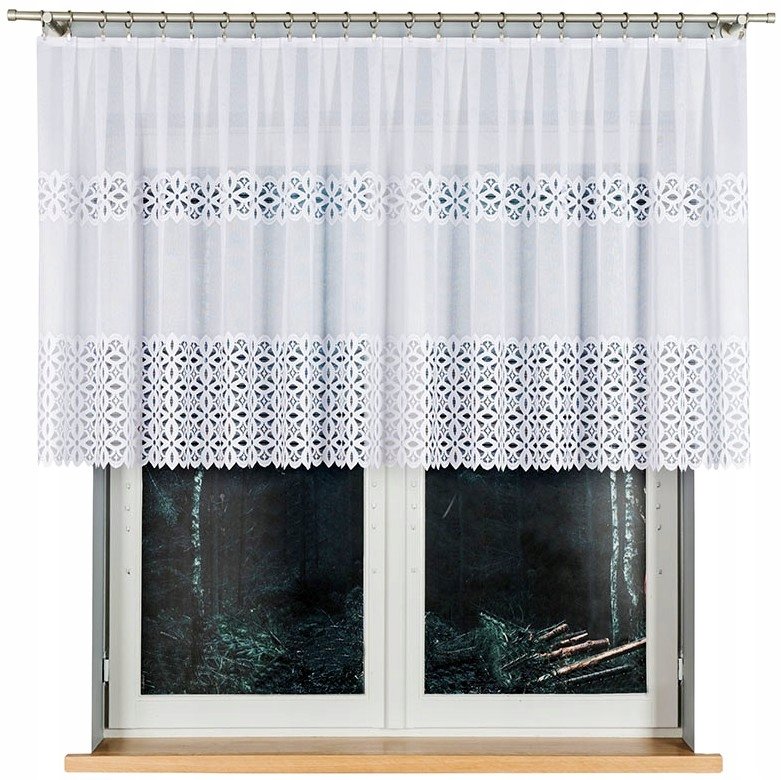 Adrianna Firana Żakardowa Wzór 018869 Wys. 100Cm, Kolor Biały (Na Metry)