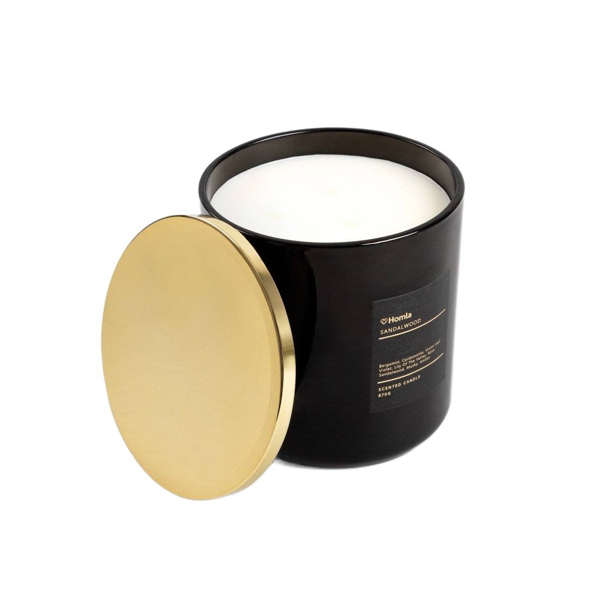HOMLA Świeca zapachowa AURA Sandalwood 870 g