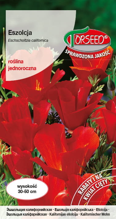 Nasiona Eszolcja (Maczek kalifornijski) czerwona - Torseed