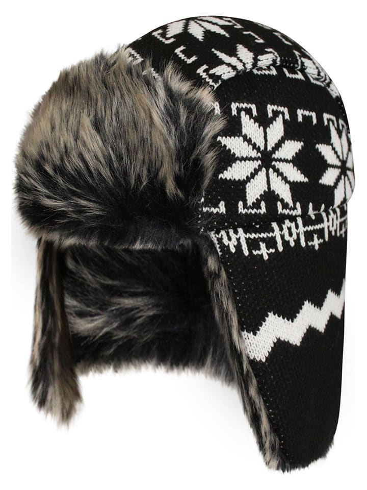 Geographical Norway Czapka w kolorze czarnym