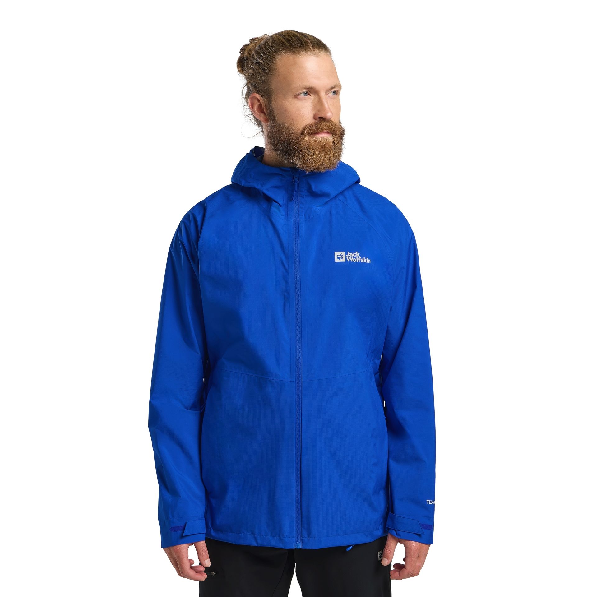 Męska kurtka przeciwdeszczowa Jack Wolfskin PRELIGHT 2.5L LT JKT M vibrant blue - S