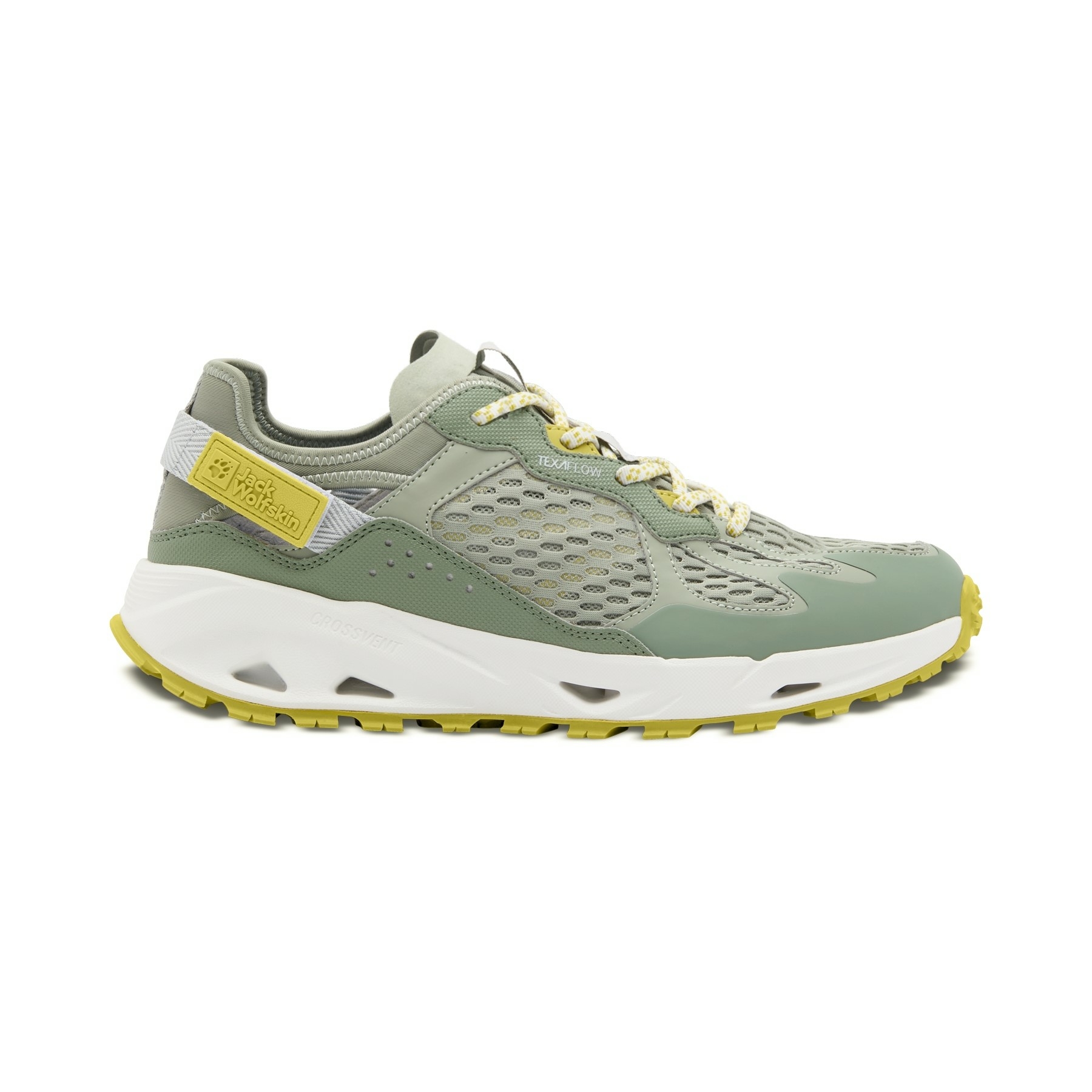 Męskie buty turystyczne na lato Jack Wolfskin PRELIGHT HYBRID VENT LOW M chartreuse - 39,5