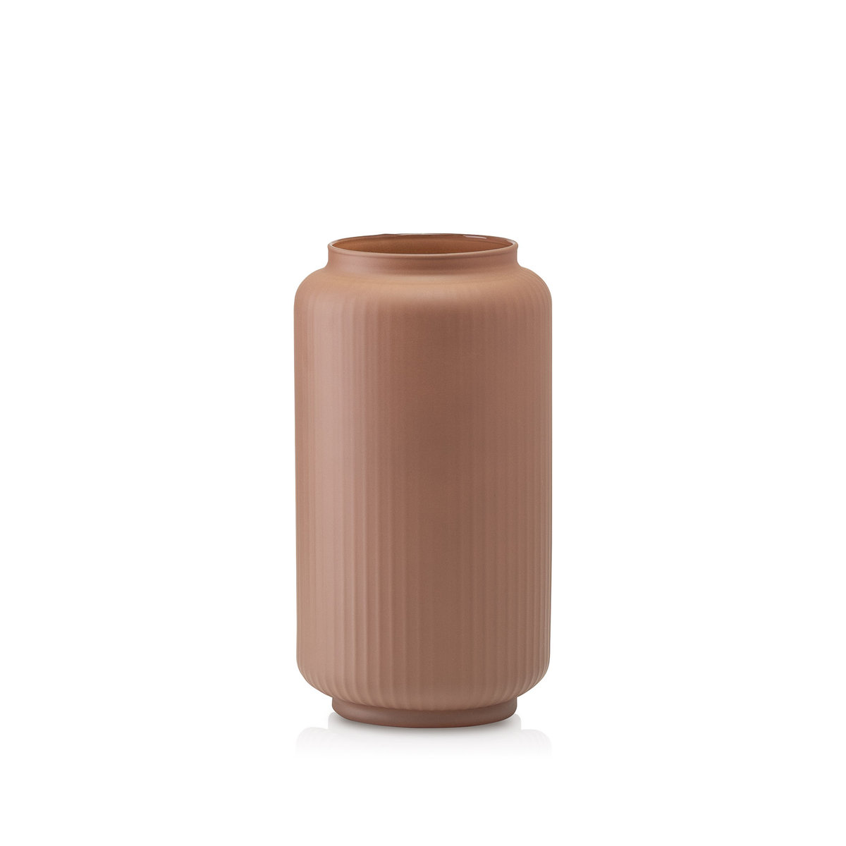 Wazon szklany ryflowany cinnamon FORM