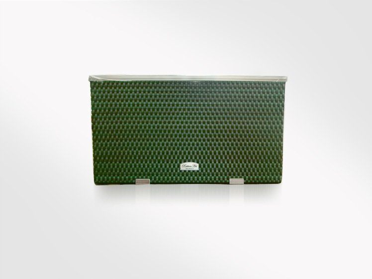 Donica ogrodowa technorattanowa 70x38x40 Zielony