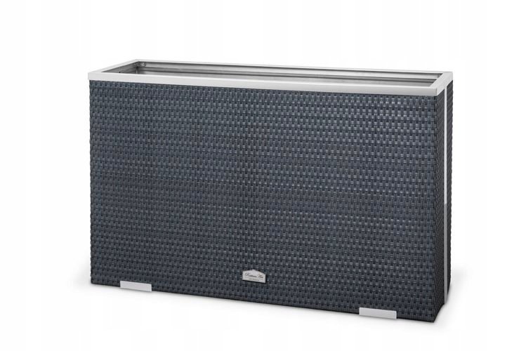Donica technorattan ogrodowa 100 cm x 30 cm x 60cm