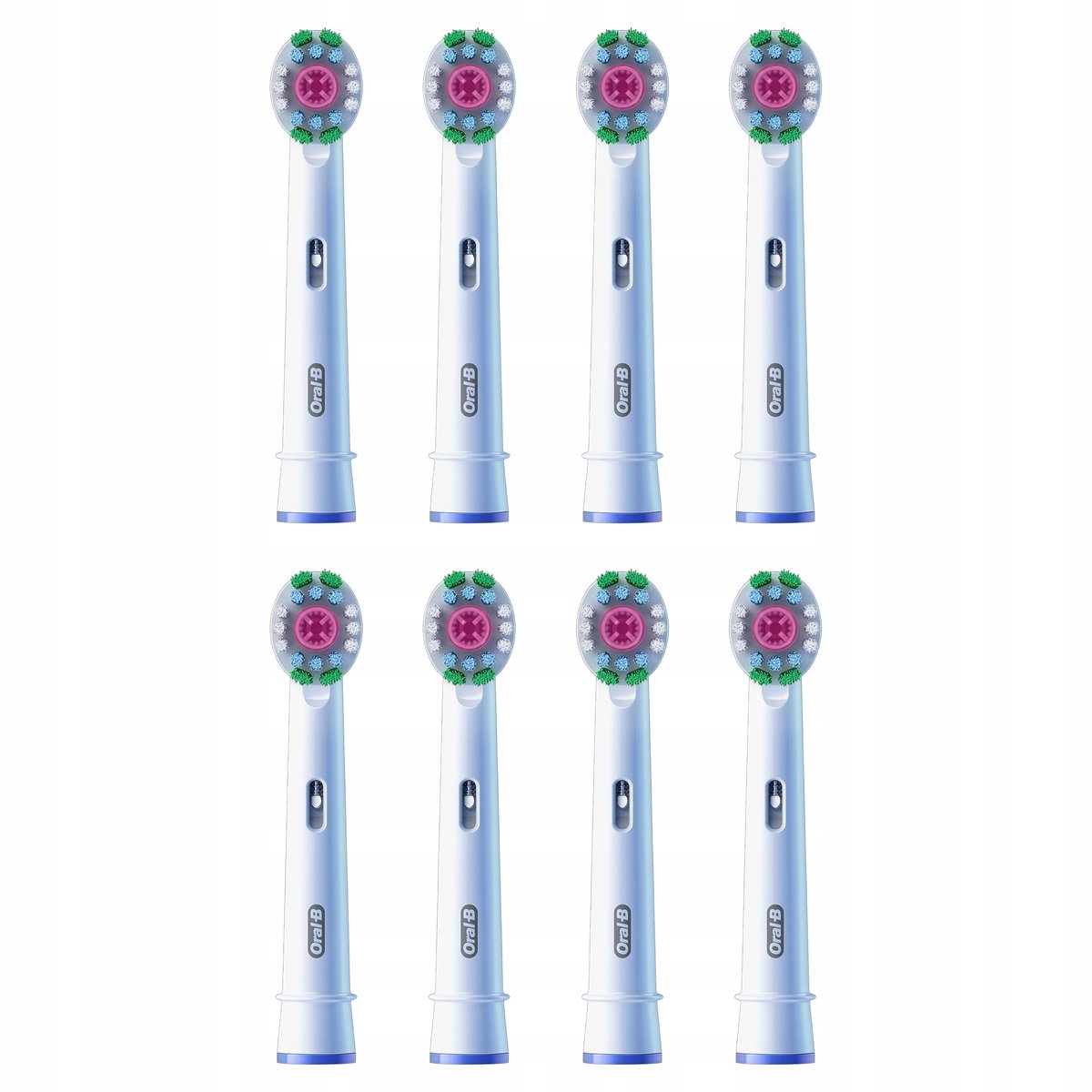 Oral-B 3D White Końcówki Do Szczoteczek Elektrycznych 8 Sztuk Wybielające