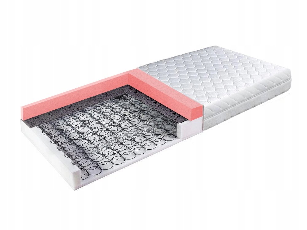 Materac piankowy bonellowy 80x180 sprężynowy H3