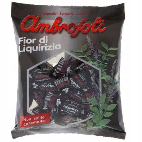 Ambrosoli Liquirizia Caramelle Cukierki Z Lukrecją Gr 150