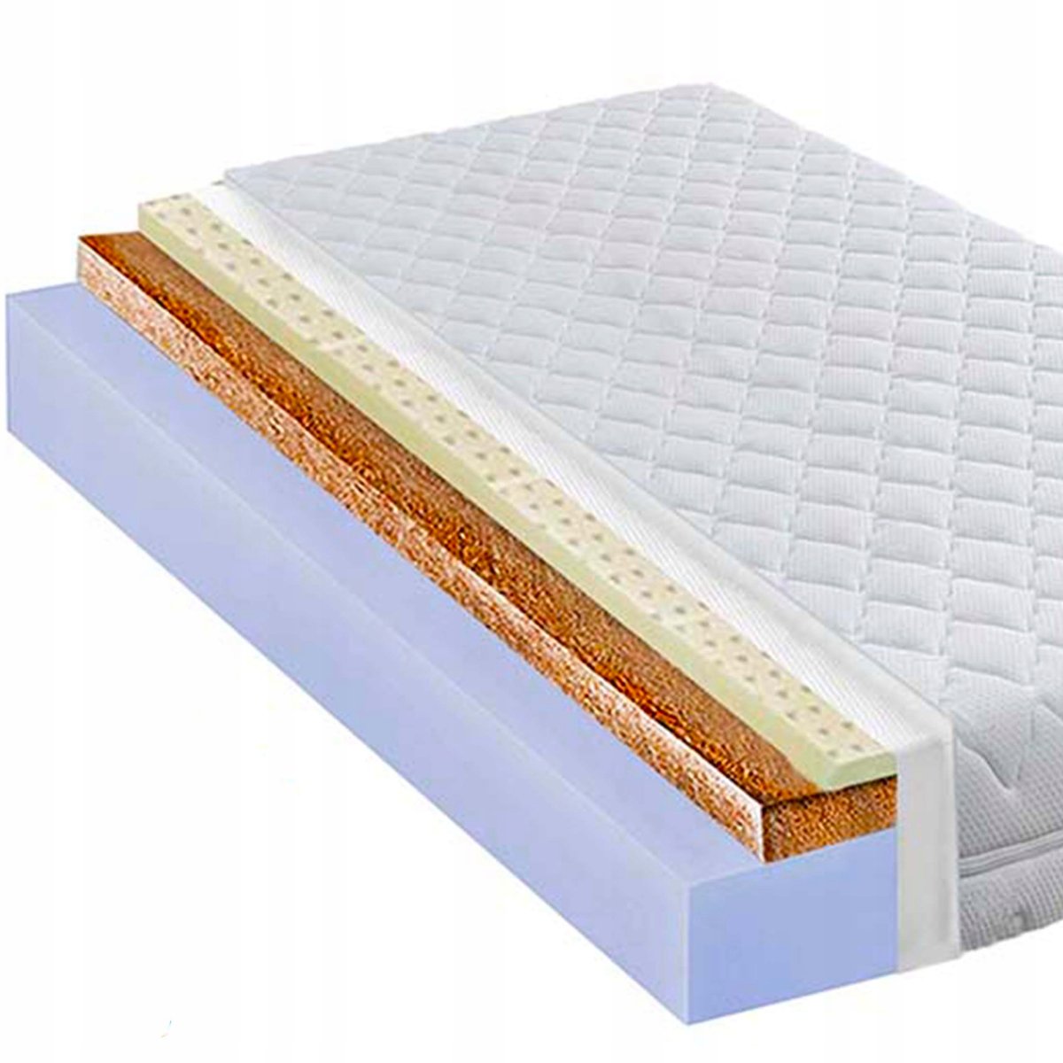MATERAC 90X200 LATEKS KOKOS HIPOALERGICZNY H4 15CM