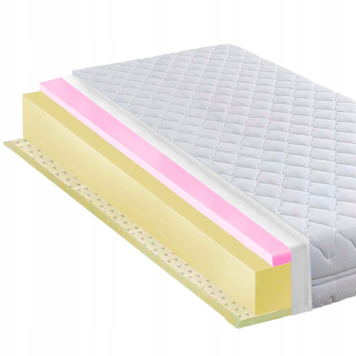 MATERAC 90X200 HIPOALERGICZNY Z LATEKSEM I HR 17CM
