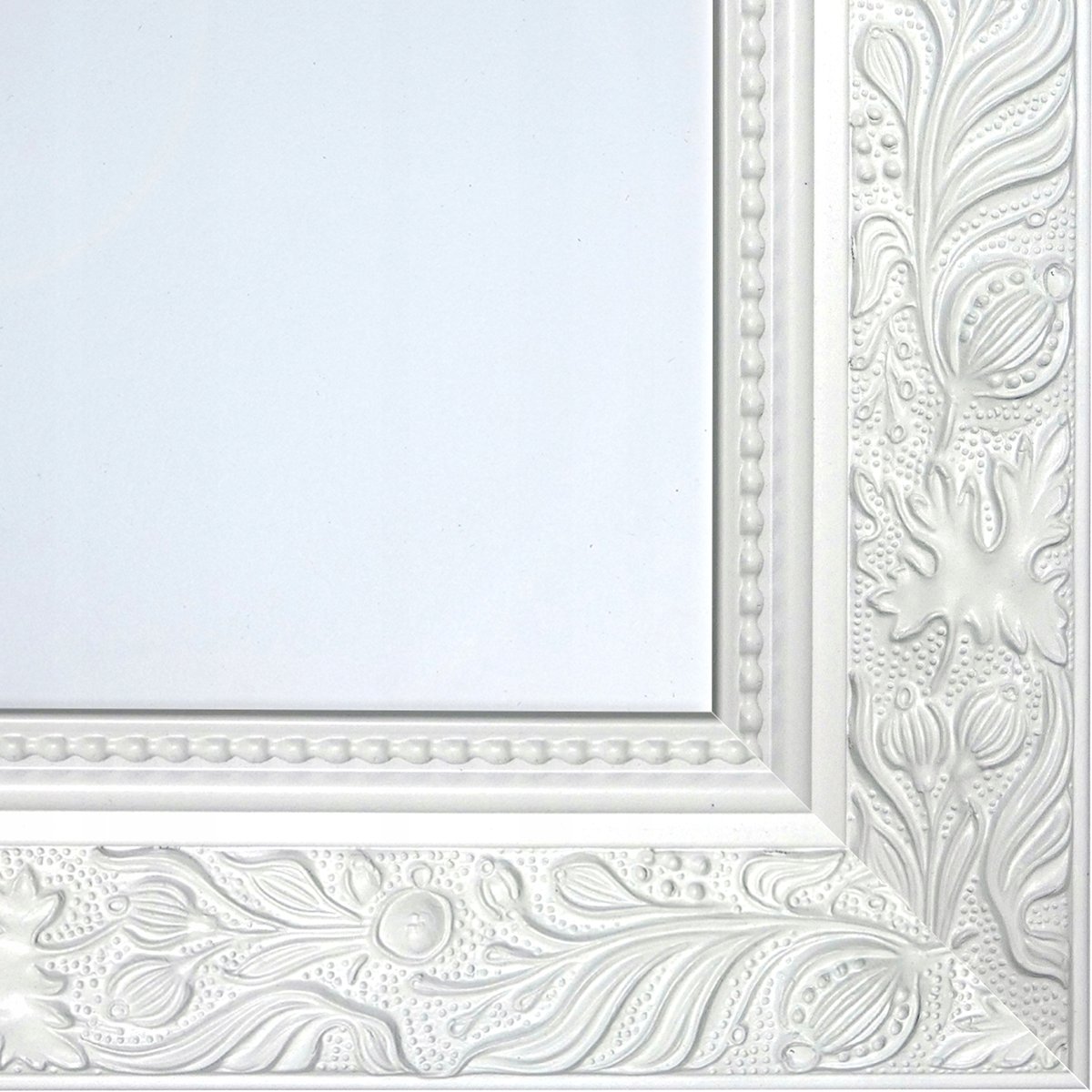 Ekskluzywne Lustro STYLOWA BIAŁA rama 140x50 S15