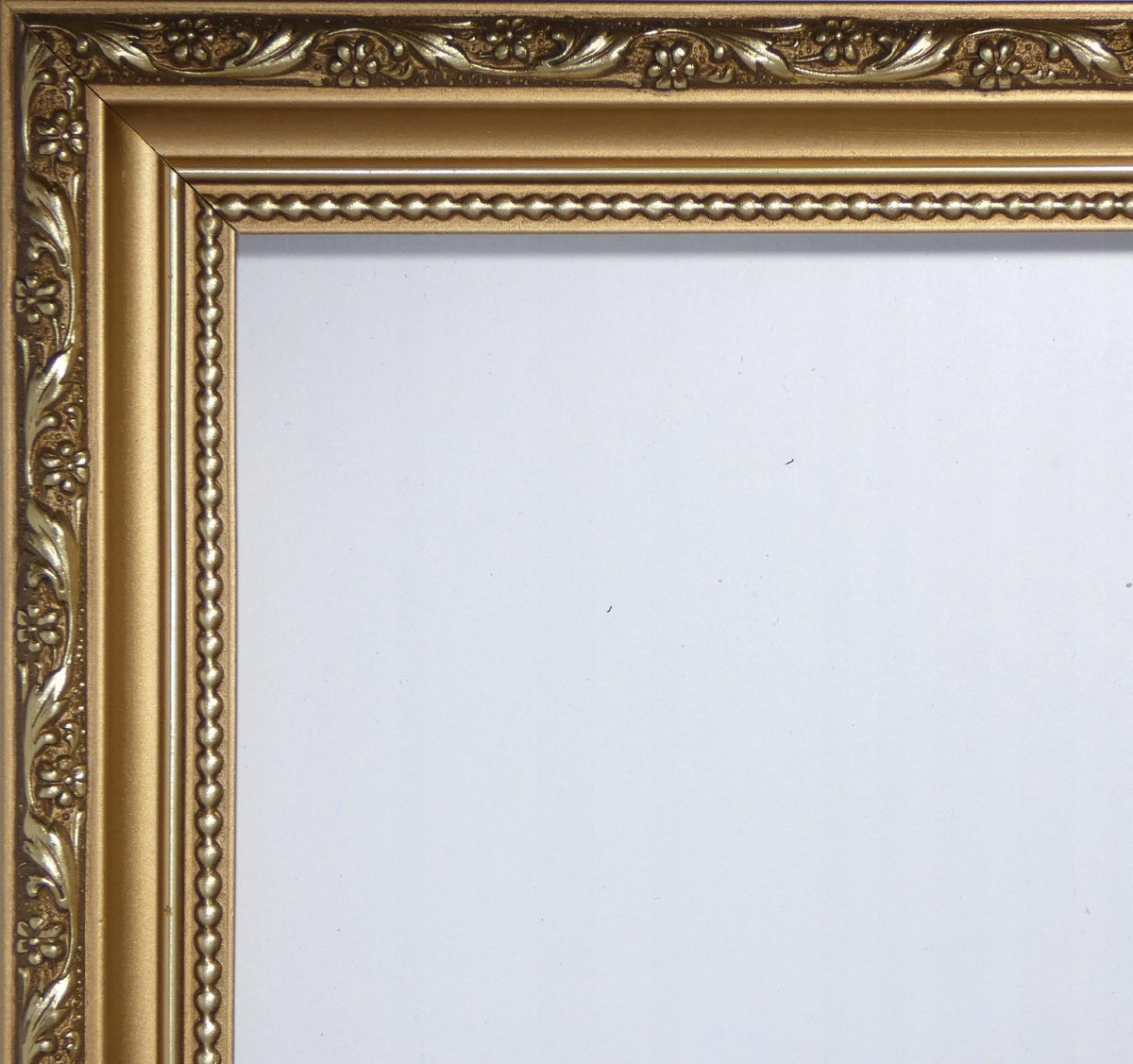 Lustro złota stylowa drewniana rama 140x50 S1