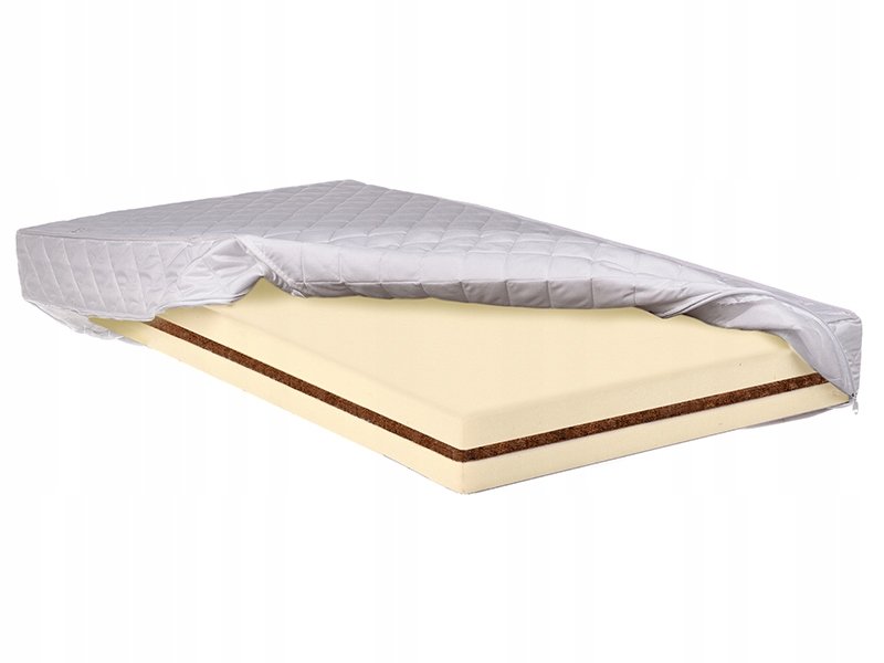 Piankowy materac 80x160 z kokosem masywny H3 usztywniony pianka na kręgosłu