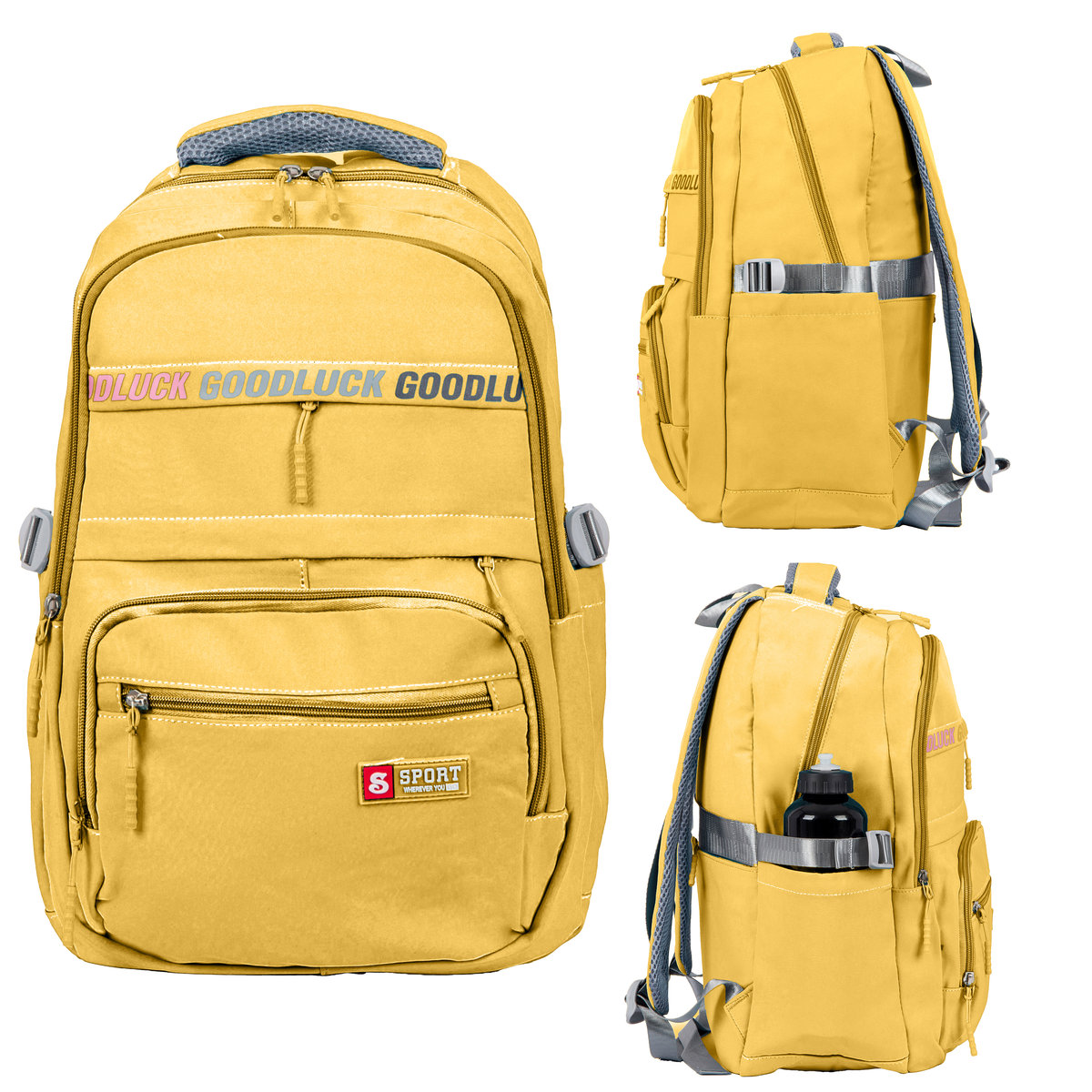 Plecak szkolny NOMAD W353 Żółty