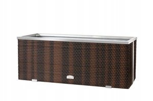 Donica ogrodowa technorattanowa 108x39x43 Mix brąz