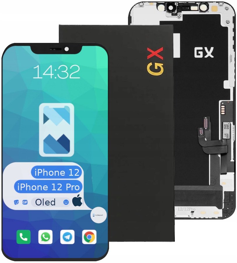 LCD ekran do Apple iPhone 12/ 12 Pro OLED GX