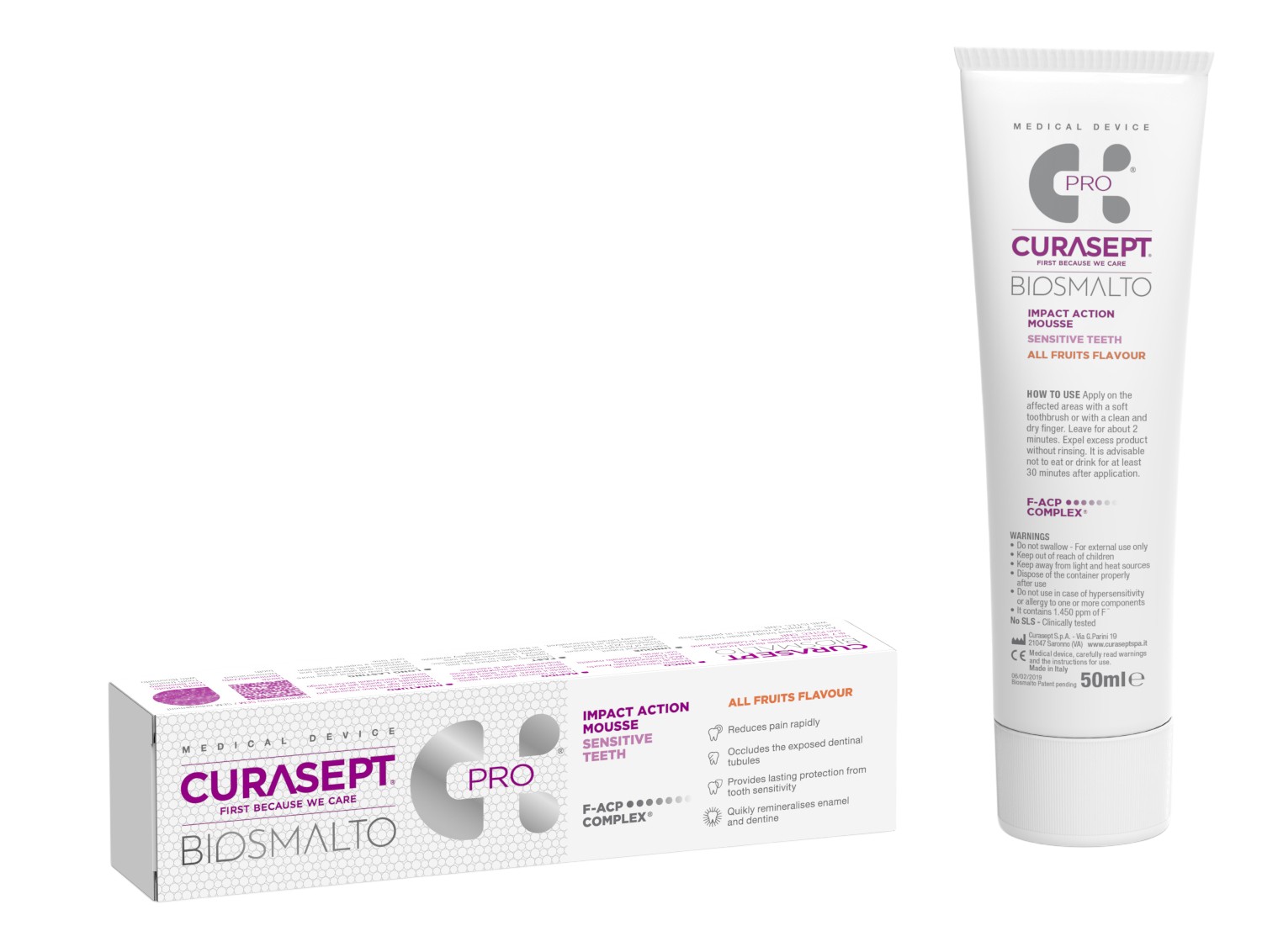 Curasept Biosmalto Sensitive Mus do zębów