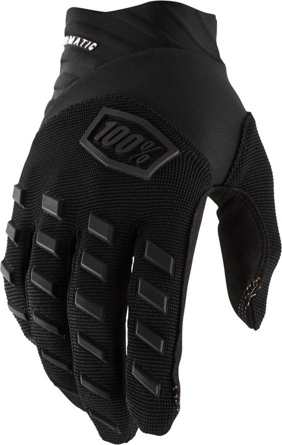 100% Rękawiczki 100% AIRMATIC Glove black charcoal roz. L długość dłoni 193-200 mm NEW