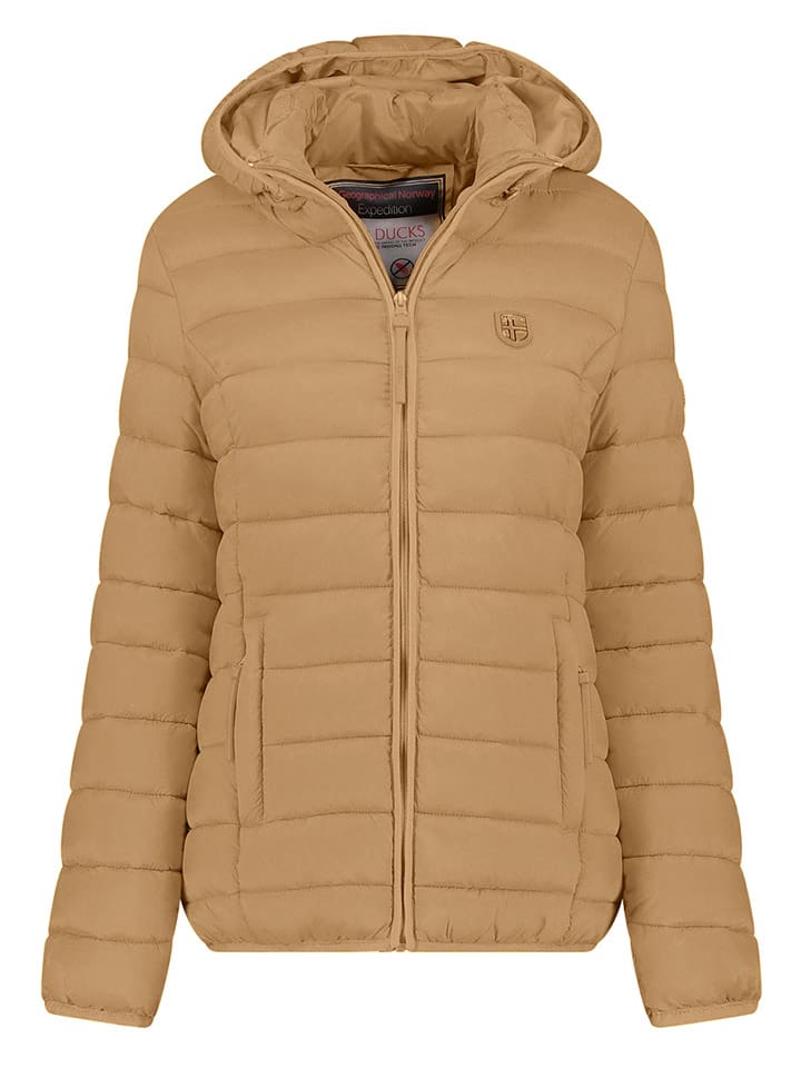 Geographical Norway Kurtka pikowana w kolorze jasnobrązowym