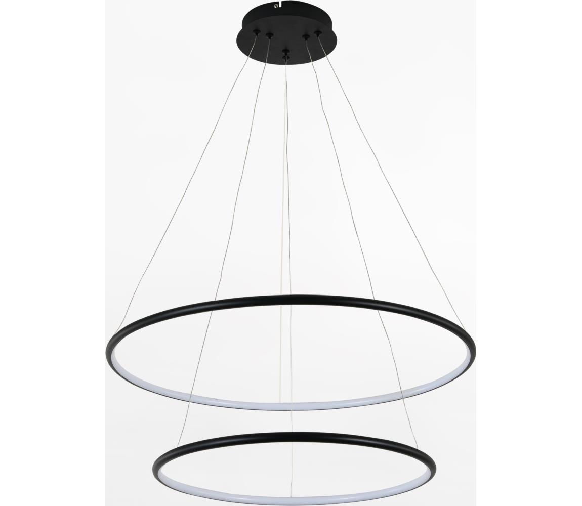 Zuma Line PL201004B-2BK - LED Żyrandol na lince MARSEILLE LED/40W/230V czarny
