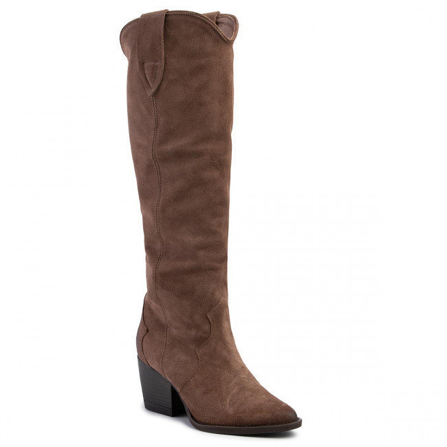 Kozaki Carinii B5296-O23 Beż Cappucino skóra naturalna nubuk r.40