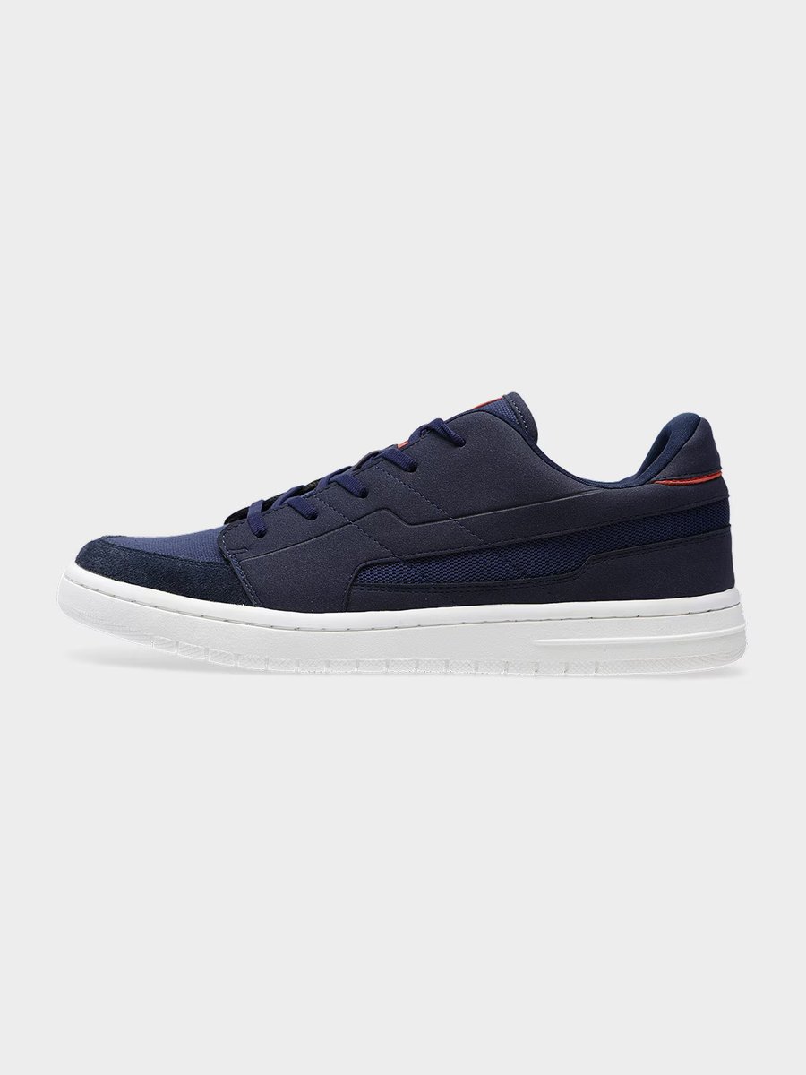 4F Chłopięce Sneakersy Buty do Szkoły Granatowe Biała Podeszwa Roz 32