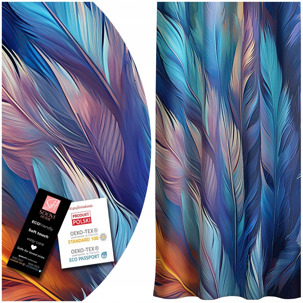 ZASŁONA GOTOWA NA ŻABKI ZASŁONY NA TAŚMIE 140x250 SKRÓCENIE W PREZENCIE! SOOVI