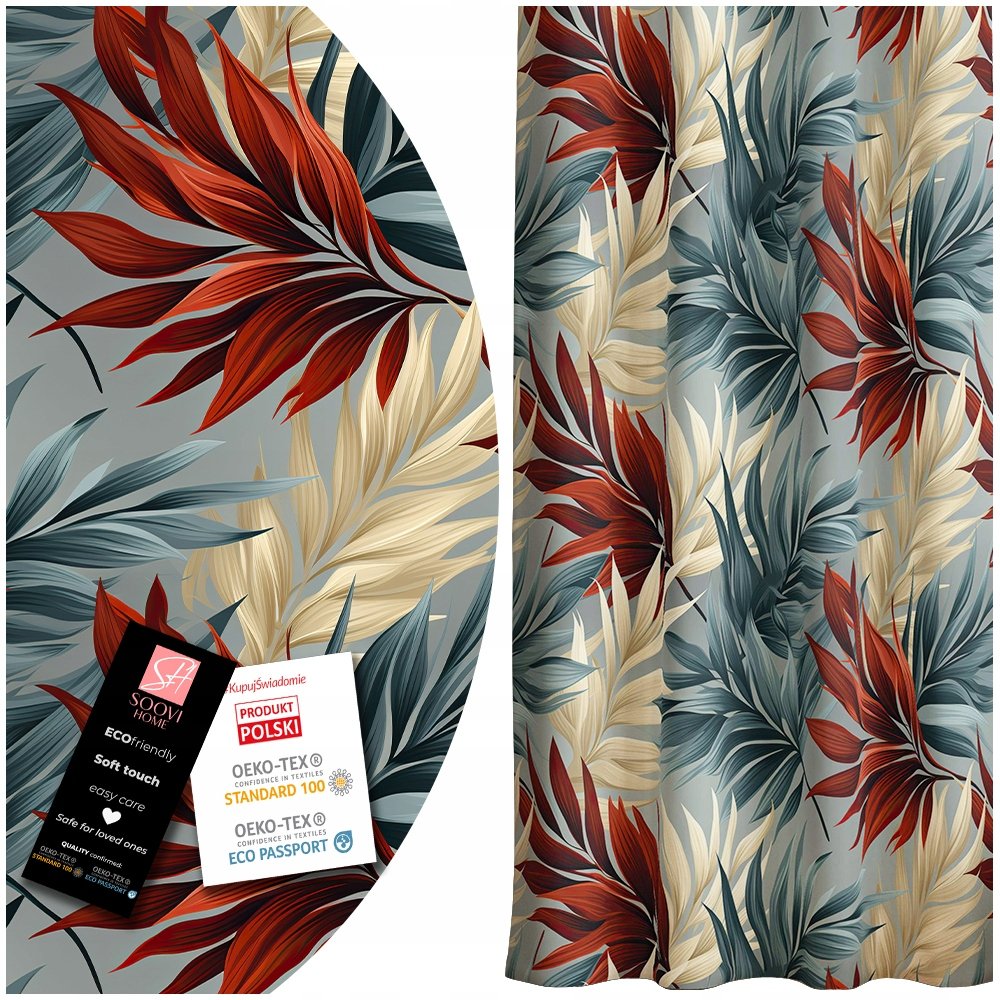 ZASŁONA GOTOWA NA ŻABKI ZASŁONY NA TAŚMIE 140x250 SKRÓCENIE W PREZENCIE! SOOVI