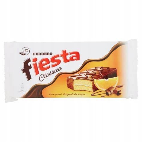 Biszkopty Włoskie Nasączone Alkohoholem Pomarańczowe Ferrero Fiesta 360G