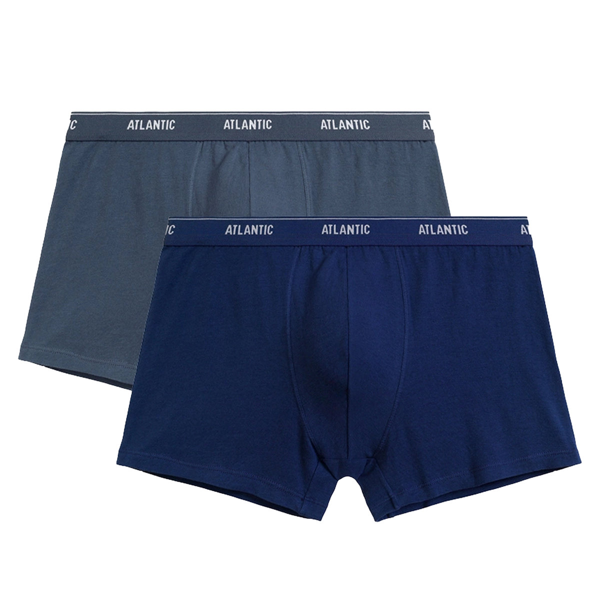 Niebieskie bokserki męskie z bawełny 2-pack-xl